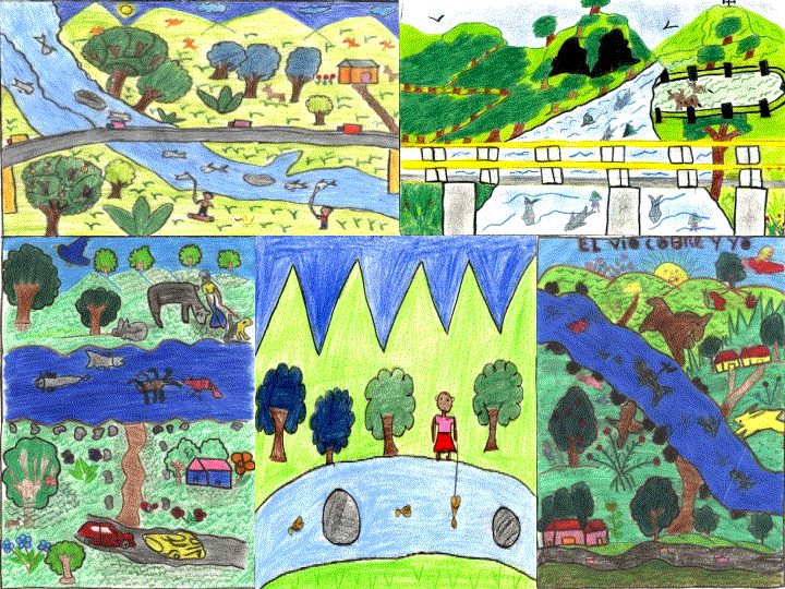 dibujos niños de rio Cobre, Veraguas